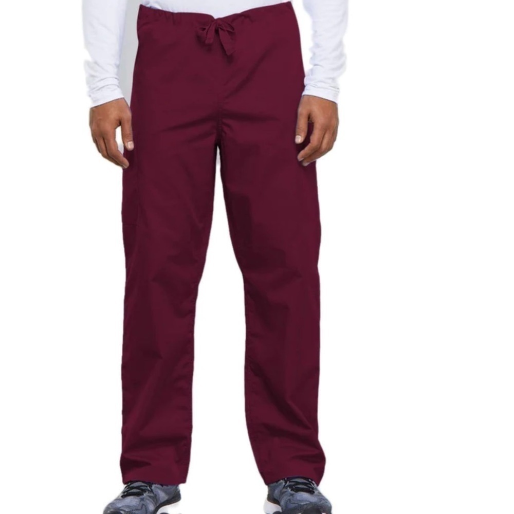 Cherokee Scrubs Workwear Bottoms Pants Unisex Maroon Medical Nurse Doctor New